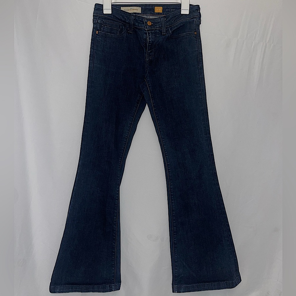 Anthropology Pilcro and the Letterpress STET Jeans size 27 Flare denim Dark Wash